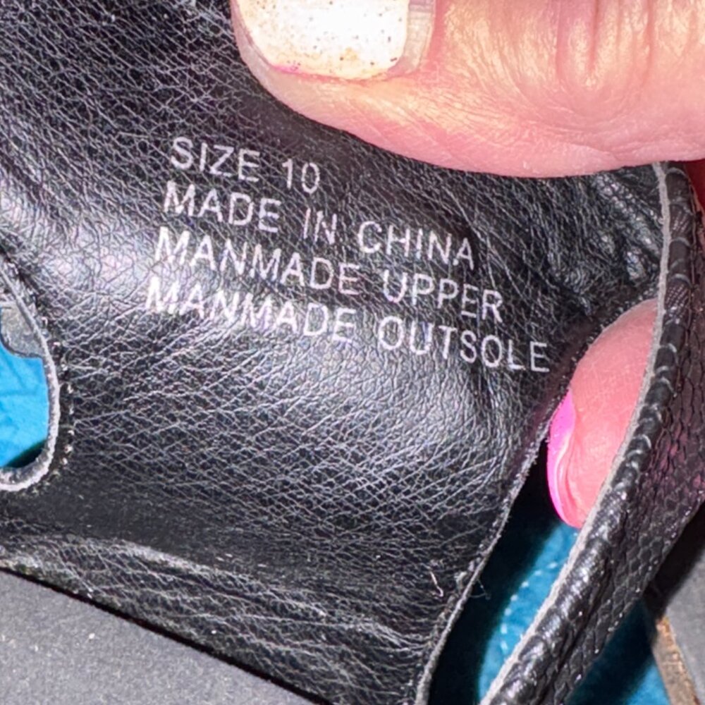 Volatile Wedge Black Silver Snake Python Buckle S… - image 8